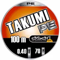 Asari Takumi Pe Braided Line 10x100 M Grijs 0.140 mm