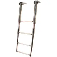 Oem Marine Stainless Steel 3030317 Telescopic Ladder 3 Steps Zilver