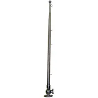 Marine Town Stainless Steel Foldable Flag Pole Zilver 600 x 19 mm