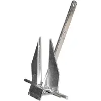 Nantong Five-wood Danforth Anchor Zilver 10 kg