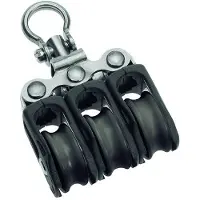 Barton Marine Triple Swivel Pulley 275kg 5 Mm Zilver 20 x 67 mm