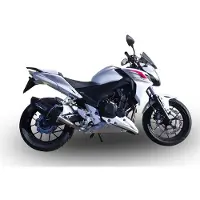 Gpr Exhaust Systems Furore Nero Honda Cb400 F 2013-2015 Oval Gehomologeerde Slip On Uitlaatdemper