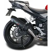 Gpr Exhaust Systems Gp Evo4 Black Titanium Honda Cb500 X 2019-2024 E5 Conical Gehomologeerde Slip On Uitlaatdemper