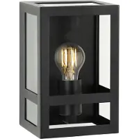 Ks Verlichting City Muurlamp Zwart met Spiral Sensor LED