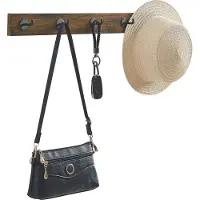 Mazazu MIRA Home - Wandkapstok - Industrieel Zwart - Ruimtebesparend Ontwerp - 60cm Breed