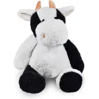 Funnies Knuffel Koe Zwart Wit 45cm - Zachte Knuffel voor Kinderen - Grote Pluche Knuffel - Knuffelspeelgoed voor Baby & Peuter - Cadeau voor Jongens & Meisjes