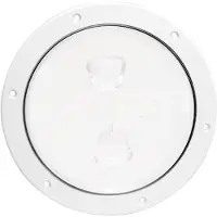 Beckson Marine Smooth Screw-out Deck Plate 8´´ Wit