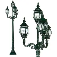 Ks Verlichting Nostalgische tuinlamp Rio 4-lichts - groen