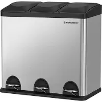 Mazazu MIRA Home - Pedaalemmer - Prullenbak - Vuilnisbak - Afvalbak - 60 Liter