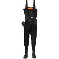 Aigle Waders Bib Pants Zwart 44 Man