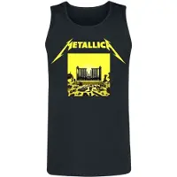 Metallica Tanktop - M72 Squared Cover - S tot 4XL - voor Mannen - zwart - Maat S