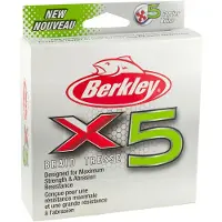 Berkley X5 Braided Line 300 M Groen 0.120 mm