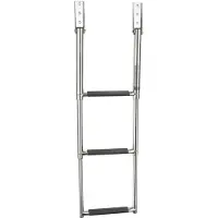 VETUS Inox 3 Steps Transom Mounted Swim Ladder Zilver 625 mm
