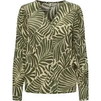 ONLY Blouse Onlchiara L/s V-neck Top Ptm 15318806 Kalamata/mexicana Dames Maat - S