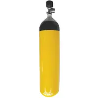 Lalizas Spare Compressed Air Cylinder 6l&valve 300bar Geel