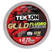 Teklon Gold Fluorocarbon - premium onzichtbare vislijn met Japan Technology Zero Vision 0,207MM / 137M