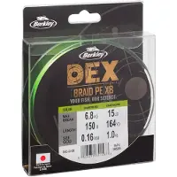 Berkley Dex X8 150 M Braided Line Transparant 0.040 mm