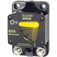 Blue Sea Systems Thermal Circuit Breaker Switch 80a Zwart