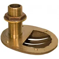 Groco 32 Mm Thru-hull With Drain Strainer Goud