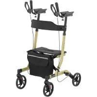 Uniprodo Rollator - Champagne - 136 kg - 1050 - 1150 mm