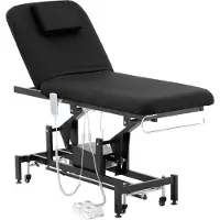 Physa Massagetafel - 2 motoren - 200 kg - zwart