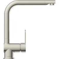 Schutte Rio Design Keukenkraan - Mengkraan - Hoge, Draaibare Uitloop - Zijdelingse Greep - RVS-look