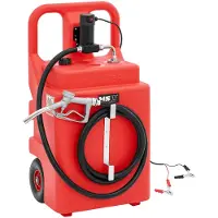 MSW Mobiel tankstation - met elektrische pomp, kraan en wielen - 120 l - 37 l/min