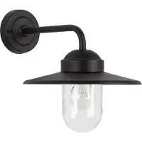 Ks Verlichting wandlamp - Gusto Retro - Buitenlamp - E27 - Industrieel - Glas - Aluminium - Zwart