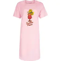 Temptation Dames Bigshirt - Summer Passion Print - Rose - Maat XL
