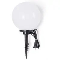 Ks Verlichting - Tuinbol 25 - Tuinlamp - Kunststof - Spie - Led - Modern - Wit
