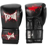 TAPOUT Rialto Leather Boxing Gloves Zwart 16 oz