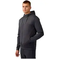 Castore Scuba Volledige Rits Hoodie Polyester Heren Grijze Hoodie Sweatshirt