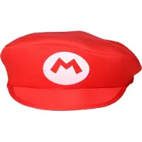Witbaard Loodgieterspet rood M | Mario (Rood)