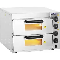 Royal Catering Pizzaoven - roestvrijstalen pizzamaker op hoge temperatuur