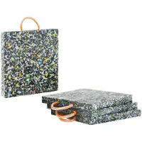 Expondo Kraanplaten - 40 x 40 x 4 cm - draagvermogen tot 12.000 kg - 4 stuks
