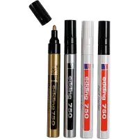 Edding -750 glanslakmarker zwart 10ST 2-4 mm / 4-750-9-001