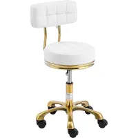 Physa Rolkruk met rugleuning - 51 - 66 cm - 150 kg - wit