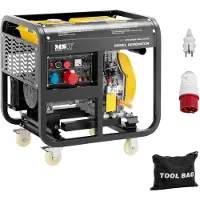 MSW Noodgenerator diesel - 2830 / 8500 W - 30 L - 230/400 V - mobiel - AVR - Euro 5