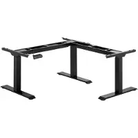 Fromm & Starck Bureauframe - in hoogte verstelbaar - Hoogte: 58-123 cm - Breedte: 90-150 cm (links) / 110-190 cm (rechts)