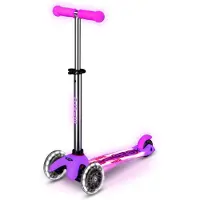 Micro mobility Jeu de plein air Trottinette enfant 3 roues Mini Micro Deluxe Glow LED Plus Glacier Rose