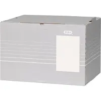 Pierre by Elba archiefbak Tric, tot A4, voorklep, B 473 x D 325 x H 360 mm, golfkarton, grijs, 10 st.