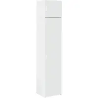vidaXL Opbergkast smal 45x42,5x225 cm bewerkt hout wit