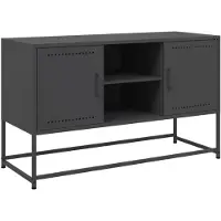 vidaXL Hoge kast 36x39x123 cm staal zwart