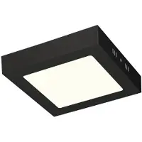 BES LED LED Downlight - 12W - Natuurlijk Wit 4200K - Mat Zwart - Opbouw - Vierkant - Aluminium - 170mm