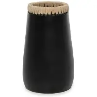 Bazar Bizar Vaas Sneaky | terracotta zwart 14x14x22 cm vazen | NADUVI