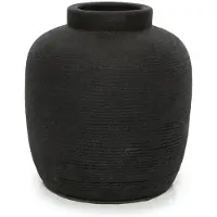 Bazar Bizar Vaas Peaky | terracotta zwart 17x17x18 cm vazen | NADUVI