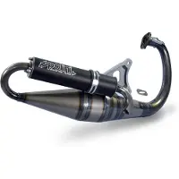 Polini Team 4 Uitlaat - Zwart Aluminium Yamaha