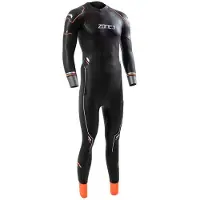 Zone3 Aspire thermisch neopreen wetsuit voor heren, zwart/oranje/grijs