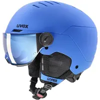 Uvex Skihelm Junior Rocket Visor Blue Mat-55 - 58 cm