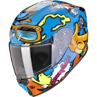 Scorpion EXO-JNR Fun Blauw Oranje Integraalhelm Maat S